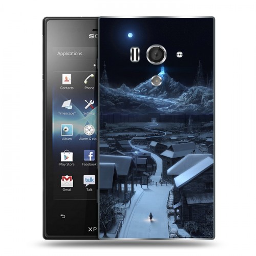 Дизайнерский пластиковый чехол для Sony Xperia acro S Ночь