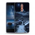 Дизайнерский пластиковый чехол для Nokia 8 Ночь