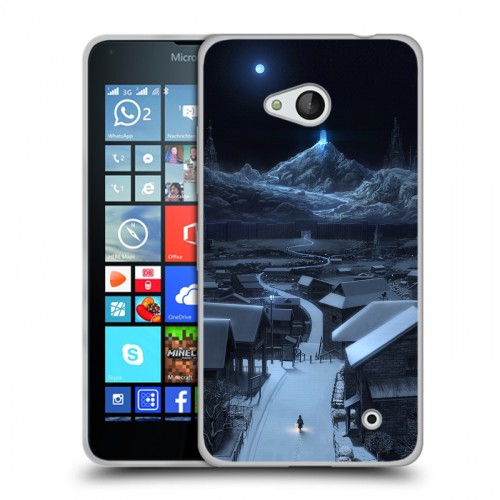 Дизайнерский пластиковый чехол для Microsoft Lumia 640 Ночь