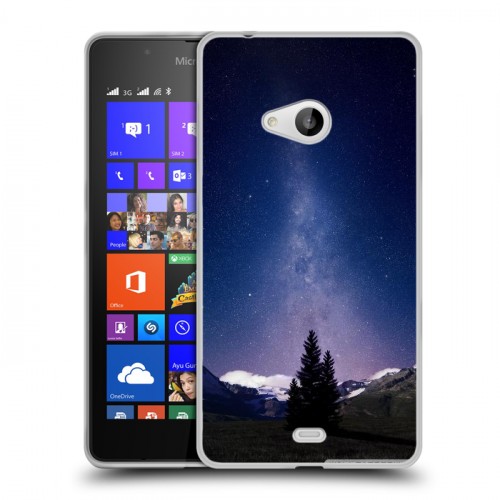 Дизайнерский пластиковый чехол для Microsoft Lumia 540 Ночь