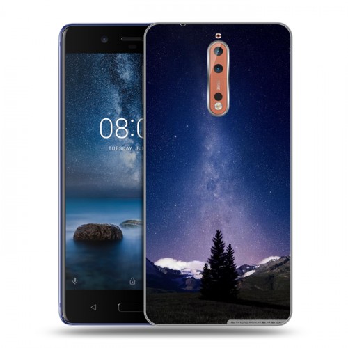 Дизайнерский пластиковый чехол для Nokia 8 Ночь