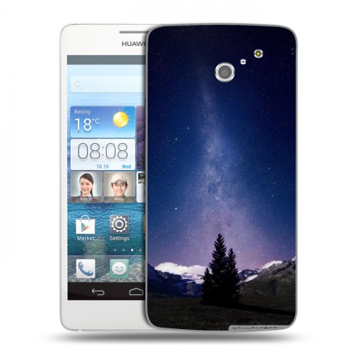 Дизайнерский пластиковый чехол для Huawei Ascend D2 Ночь