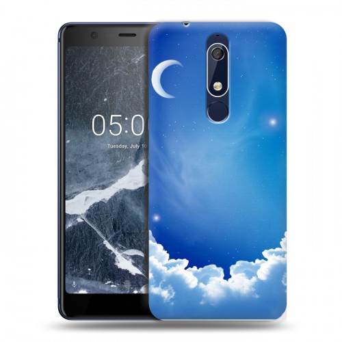 Дизайнерский пластиковый чехол для Nokia 5.1 Небо