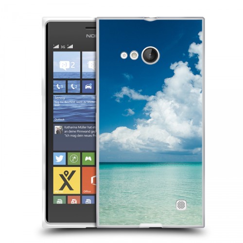 Дизайнерский пластиковый чехол для Nokia Lumia 730/735 Небо