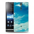 Дизайнерский пластиковый чехол для Sony Xperia S Небо