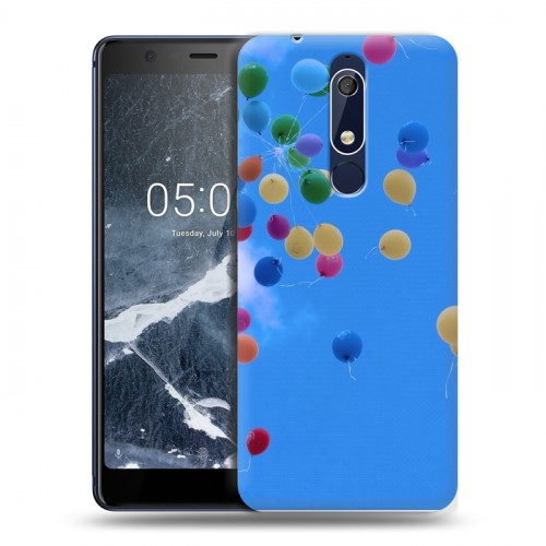 Дизайнерский пластиковый чехол для Nokia 5.1 Небо