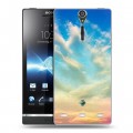 Дизайнерский пластиковый чехол для Sony Xperia S Небо