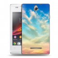 Дизайнерский пластиковый чехол для Sony Xperia E Небо