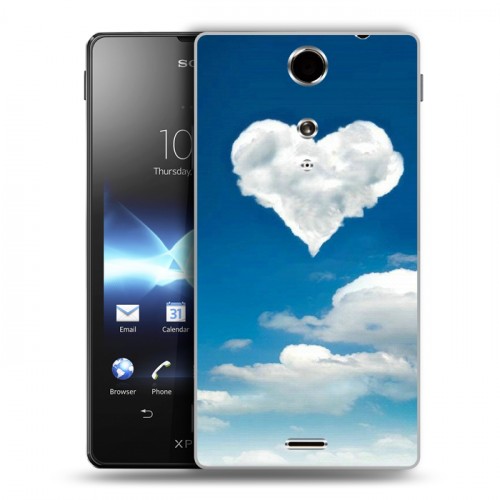 Дизайнерский пластиковый чехол для Sony Xperia TX Небо