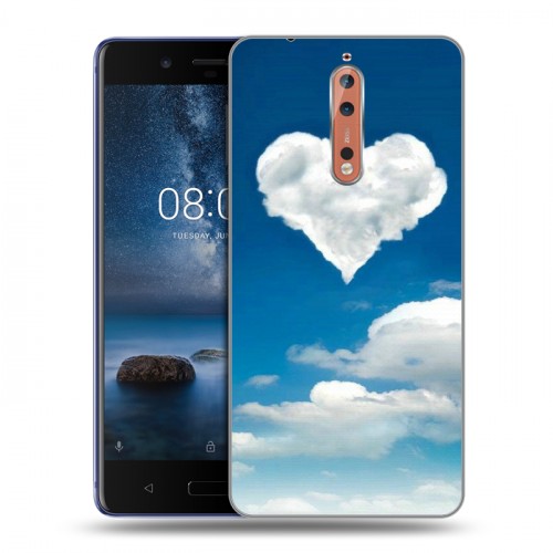 Дизайнерский пластиковый чехол для Nokia 8 Небо