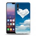 Дизайнерский силиконовый с усиленными углами чехол для Huawei P20 Pro Небо