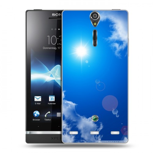 Дизайнерский пластиковый чехол для Sony Xperia S Небо