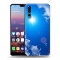 Дизайнерский силиконовый с усиленными углами чехол для Huawei P20 Pro Небо