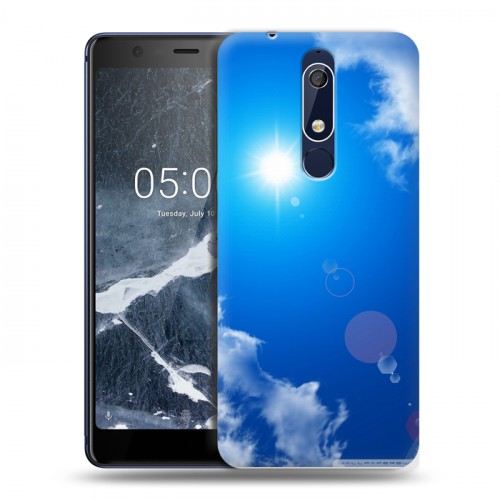 Дизайнерский пластиковый чехол для Nokia 5.1 Небо