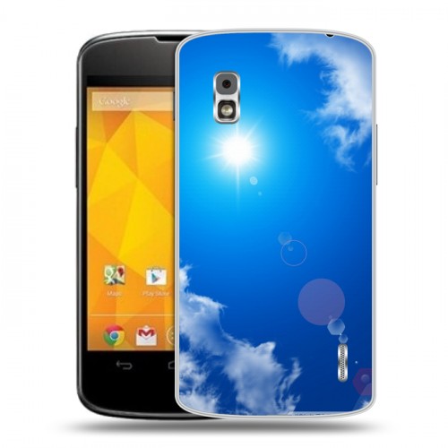 Дизайнерский пластиковый чехол для LG Google Nexus 4 Небо