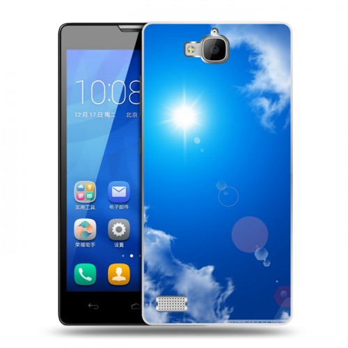Дизайнерский пластиковый чехол для Huawei Honor 3c Небо