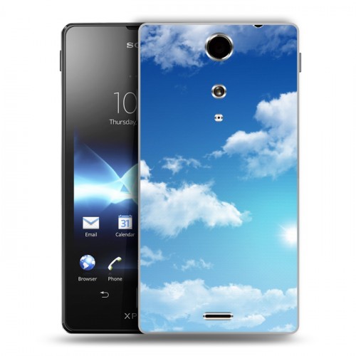 Дизайнерский пластиковый чехол для Sony Xperia TX Небо