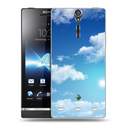 Дизайнерский пластиковый чехол для Sony Xperia S Небо