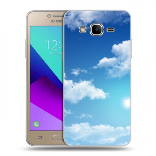 Дизайнерский силиконовый с усиленными углами чехол для Samsung Galaxy J2 Prime Небо