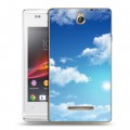 Дизайнерский пластиковый чехол для Sony Xperia E Небо