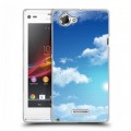 Дизайнерский пластиковый чехол для Sony Xperia L Небо