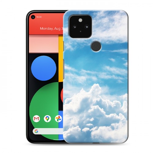 Дизайнерский пластиковый чехол для Google Pixel 5 Небо