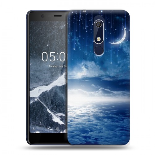 Дизайнерский пластиковый чехол для Nokia 5.1 Небо