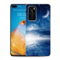 Дизайнерский силиконовый с усиленными углами чехол для Huawei P40 Небо