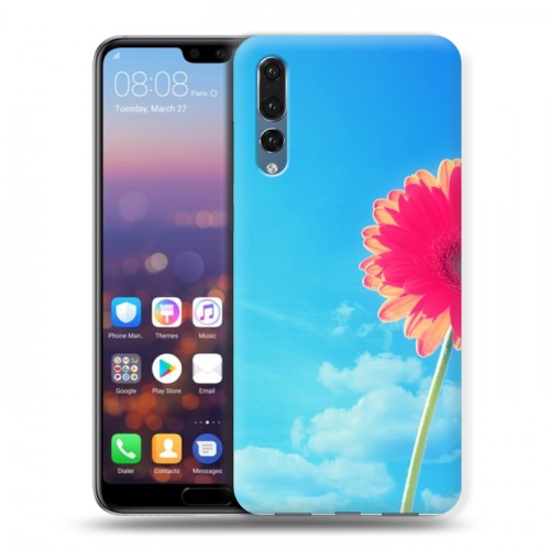 Дизайнерский силиконовый с усиленными углами чехол для Huawei P20 Pro Небо