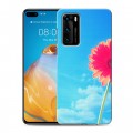 Дизайнерский силиконовый с усиленными углами чехол для Huawei P40 Небо