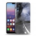 Дизайнерский силиконовый с усиленными углами чехол для Huawei P20 Pro Стихии