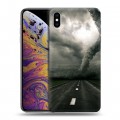 Дизайнерский силиконовый чехол для Iphone Xs Max Стихии