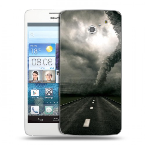 Дизайнерский пластиковый чехол для Huawei Ascend D2 Стихии