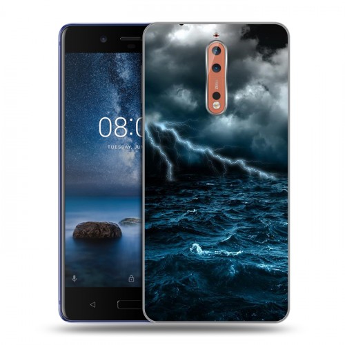 Дизайнерский пластиковый чехол для Nokia 8 Стихии