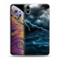 Дизайнерский силиконовый чехол для Iphone Xs Max Стихии