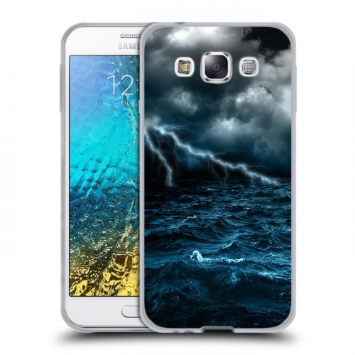 Дизайнерский пластиковый чехол для Samsung Galaxy E5 Стихии