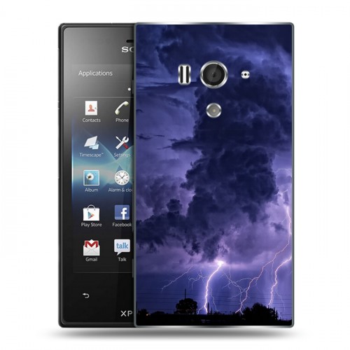 Дизайнерский пластиковый чехол для Sony Xperia acro S Стихии