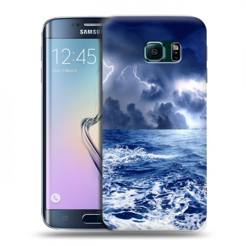 Дизайнерский пластиковый чехол для Samsung Galaxy S6 Edge Стихии
