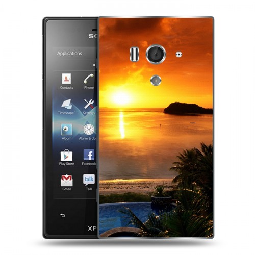 Дизайнерский пластиковый чехол для Sony Xperia acro S Восход