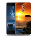 Дизайнерский пластиковый чехол для Nokia 8 Восход