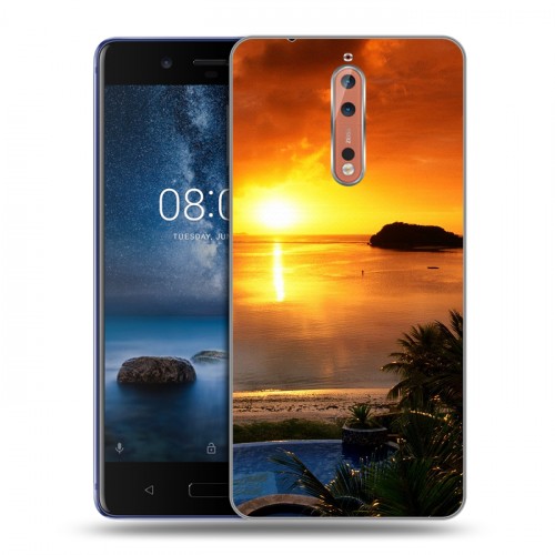 Дизайнерский пластиковый чехол для Nokia 8 Восход