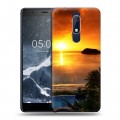 Дизайнерский пластиковый чехол для Nokia 5.1 Восход