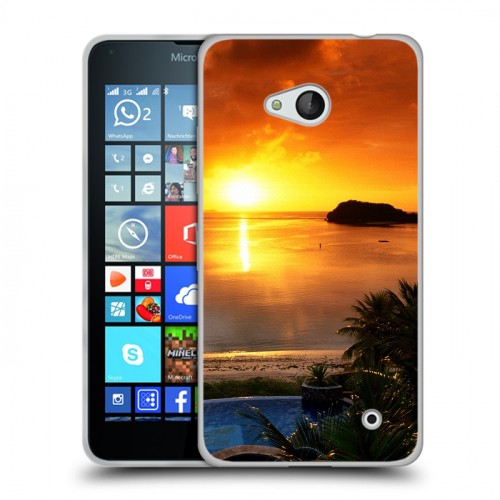 Дизайнерский пластиковый чехол для Microsoft Lumia 640 Восход