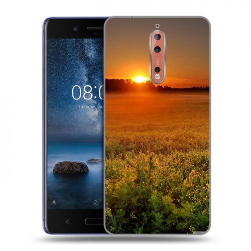 Дизайнерский пластиковый чехол для Nokia 8 Восход