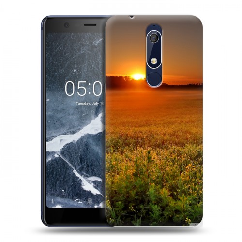 Дизайнерский пластиковый чехол для Nokia 5.1 Восход