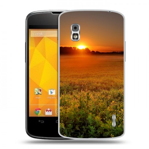 Дизайнерский пластиковый чехол для LG Google Nexus 4 Восход