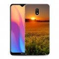 Дизайнерский силиконовый с усиленными углами чехол для Xiaomi RedMi 8A Восход