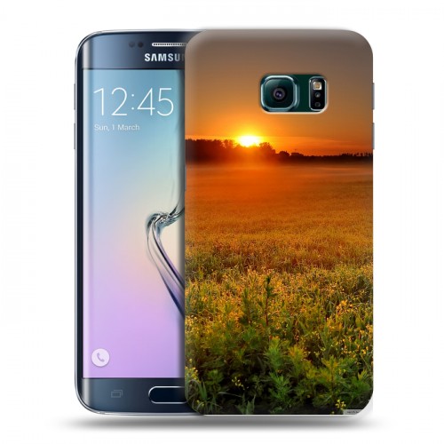 Дизайнерский силиконовый чехол для Samsung Galaxy S6 Edge Восход