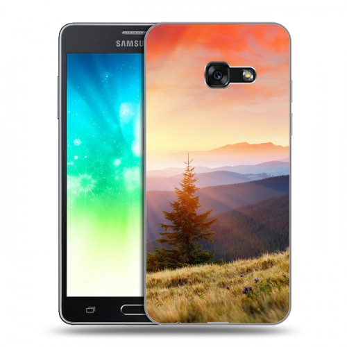 Дизайнерский силиконовый с усиленными углами чехол для Samsung Galaxy A3 (2017) Восход