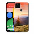 Дизайнерский пластиковый чехол для Google Pixel 5 Восход